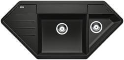 BLANCO LEXA 9 E, SILGRANIT, anthracite, w/o drain remote control, Bowl right, 800 mm min. cabinet size