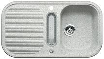 BLANCO LINE 5 S, SILGRANIT Clean, greystone, with drain remote control, with colander, reversible, 500 mm min. cabinet size