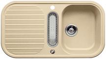 BLANCO LINE 5 S, SILGRANIT Clean, champagne, with drain remote control, with colander, reversible, 500 mm min. cabinet size