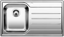 BLANCO MEDIAN 45 S, Stainless steel brushed finish, w/o drain remote control, Bowl left, 450 mm min. cabinet size