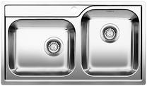 BLANCO MEDIAN 9-IF, Stainless steel brushed finish, w/o drain remote control, Bowl right, 900 mm min. cabinet size