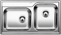 BLANCO MEDIAN 9, Stainless steel brushed finish, w/o waste fitting, Bowl right, 900 mm min. cabinet size