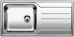 BLANCO MEDIAN XL 6 S, Stainless steel brushed finish, w/o drain remote control, Bowl left, 600 mm min. cabinet size