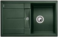 BLANCO METRA 45 S, SILGRANIT, green, with drain remote control, reversible, 450 mm min. cabinet size