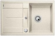BLANCO METRA 45 S, SILGRANIT, sand, with drain remote control, reversible, 450 mm min. cabinet size