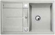 BLANCO METRA 45 S, SILGRANIT, greystone, with drain remote control, reversible, 450 mm min. cabinet size