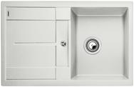 BLANCO METRA 45 S, SILGRANIT, silk grey, w/o drain remote control, reversible, 450 mm min. cabinet size