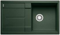 BLANCO METRA 5 S, SILGRANIT, green, with drain remote control, reversible, 500 mm min. cabinet size