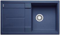 BLANCO METRA 5 S, SILGRANIT, night blue, with drain remote control, reversible, 500 mm min. cabinet size