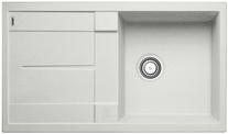 BLANCO METRA 5 S, SILGRANIT, silk grey, w/o drain remote control, reversible, 500 mm min. cabinet size