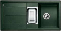 BLANCO METRA 6 S, SILGRANIT, green, with drain remote control, with accessories, reversible, 600 mm min. cabinet size