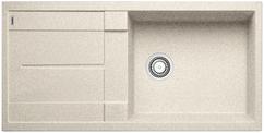 BLANCO METRA XL 6 S, SILGRANIT, sand, w/o drain remote control, with siphon, reversible, 600 mm min. cabinet size