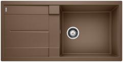 BLANCO METRA XL 6 S, SILGRANIT, nutmeg, w/o drain remote control, with siphon, reversible, 600 mm min. cabinet size