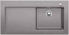 BLANCO MODEX-M 60, SILGRANIT, alu metallic, with drain remote control, with accessories, bowl right, 600 mm min. cabinet size