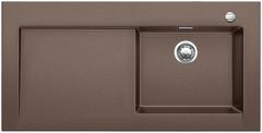BLANCO MODEX-M 60, SILGRANIT, coffee, with drain remote control, with accessories, bowl right, 600 mm min. cabinet size