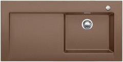 BLANCO MODEX-M 60, SILGRANIT, nutmeg, with drain remote control, with accessories, bowl right, 600 mm min. cabinet size