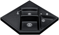 BLANCO MODUS-M 90, SILGRANIT Clean, anthracite, with drain remote control, Bowl right