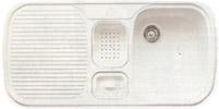 BLANCO MULTI-BOX Emaille, special steel enamelled, white, w/o drain remote control, Bowl right, 600 mm min. cabinet size