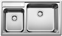 BLANCO NAYA 9, Stainless steel brushed finish, w/o drain remote control, Bowl right, 900 mm min. cabinet size