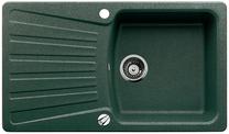 BLANCO NOVA 5 S, SILGRANIT, green, with drain remote control, reversible, 500 mm min. cabinet size