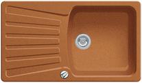 BLANCO NOVA 5 S, SILGRANIT, cognac, with drain remote control, reversible, 500 mm min. cabinet size