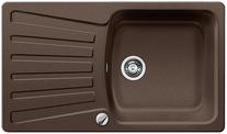 BLANCO NOVA 5 S, SILGRANIT, coffee, with drain remote control, reversible, 500 mm min. cabinet size