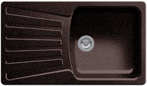 BLANCO NOVA 5 S, SILGRANIT, brown, w/o drain remote control, reversible, 500 mm min. cabinet size