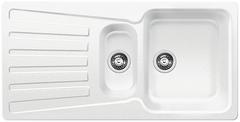 BLANCO NOVA 6 S, SILGRANIT, white, w/o drain remote control, with siphon, reversible, 600 mm min. cabinet size