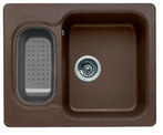 BLANCO NOVA 6, SILGRANIT, brown, w/o drain remote control, reversible, 600 mm min. cabinet size