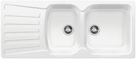 BLANCO NOVA 8 S, SILGRANIT, white, w/o drain remote control, reversible, 800 mm min. cabinet size
