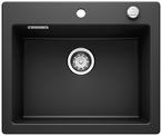 BLANCO PALONA 6, Ceramic PuraPlus, black, with drain remote control, w/o bowl layout, 600 mm min. cabinet size