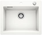 BLANCO PALONA 6, Ceramic PuraPlus, crystal white glossy, with drain remote control, w/o bowl layout, 600 mm min. cabinet size