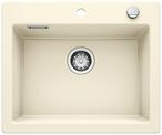 BLANCO PALONA 6, Ceramic PuraPlus, magnolia glossy, with drain remote control, w/o bowl layout, 600 mm min. cabinet size