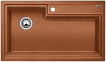 BLANCO PLENTA, SILGRANIT, cognac, w/o drain remote control, w/o accessories, w/o bowl layout, 900 mm min. cabinet size