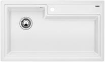 BLANCO PLENTA, SILGRANIT, white, w/o drain remote control, w/o accessories, w/o bowl layout, 900 mm min. cabinet size
