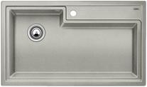 BLANCO PLENTA, SILGRANIT, pearl grey, w/o drain remote control, w/o accessories, w/o bowl layout, 900 mm min. cabinet size