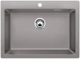 BLANCO PLEON 8, SILGRANIT, alu metallic, w/o drain remote control, w/o bowl layout, 800 mm min. cabinet size