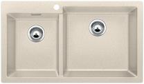 BLANCO PLEON 9, SILGRANIT, sand, w/o drain remote control, Bowl right, 900 mm min. cabinet size