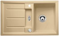 BLANCO PRION 45 S, Ceramic PuraPlus, cashmere, with drain remote control, reversible, 450 mm min. cabinet size