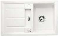 BLANCO PRION 45 S, Ceramic PuraPlus, crystal white glossy, with drain remote control, reversible, 450 mm min. cabinet size