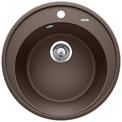 BLANCO RIONA 45, SILGRANIT, coffee, w/o drain remote control, w/o bowl layout, 450 mm min. cabinet size