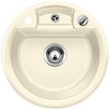 BLANCO RONDO Pro, SILGRANIT until 10-2014, jasmine, with drain remote control, w/o bowl layout, 450 mm min. cabinet size