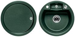 BLANCO RONDO Pro Set, SILGRANIT until 10-2014, green, with drain remote control, w/o bowl layout, 600 mm min. cabinet size