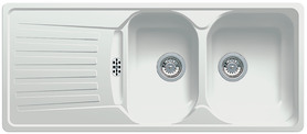 BLANCO SONA 8 S, SILDURAN, white, w/o drain remote control, reversible, 800 mm min. cabinet size