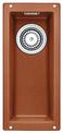 BLANCO SUBLINE 160-U, SILGRANIT, cognac, w/o drain remote control, w/o bowl layout, 300 mm min. cabinet size