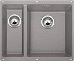 BLANCO SUBLINE 340/160-U, SILGRANIT, alu metallic, w/o drain remote control, Bowl right, 600 mm min. cabinet size