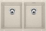 BLANCO SUBLINE 350/350-U, SILGRANIT, sand, w/o drain remote control, w/o bowl layout, 800 mm min. cabinet size
