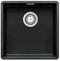 BLANCO SUBLINE 400-F, SILGRANIT, anthracite, with drain remote control, w/o bowl layout, 500 mm min. cabinet size
