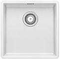BLANCO SUBLINE 400-F, SILGRANIT, white, with drain remote control, w/o bowl layout, 500 mm min. cabinet size