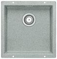 BLANCO SUBLINE 400-U, SILGRANIT, greystone, with drain remote control, w/o bowl layout, 500 mm min. cabinet size